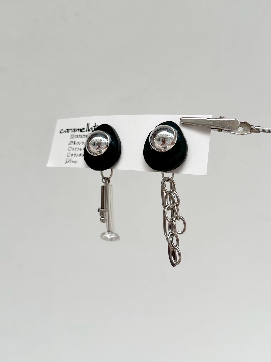 [caramellate] 兩用 | 壓克力耳環 | 耳夾 | NO.97