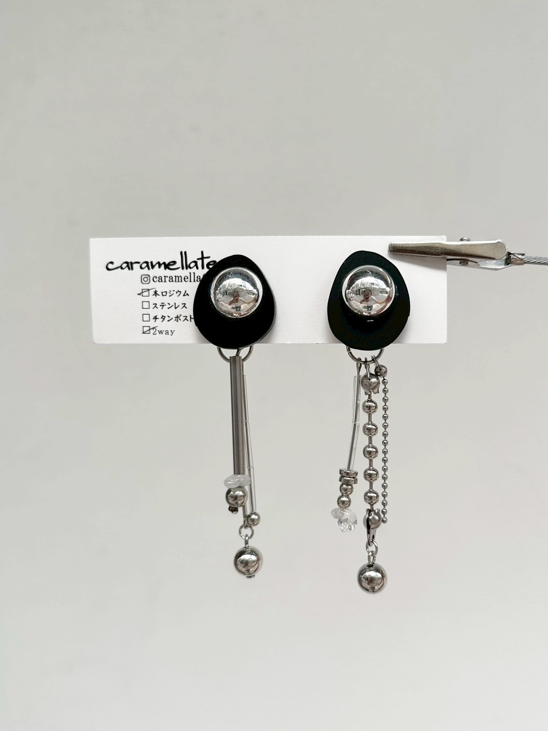 [caramellate] 兩用 | 壓克力耳環 | 耳夾 | NO.98