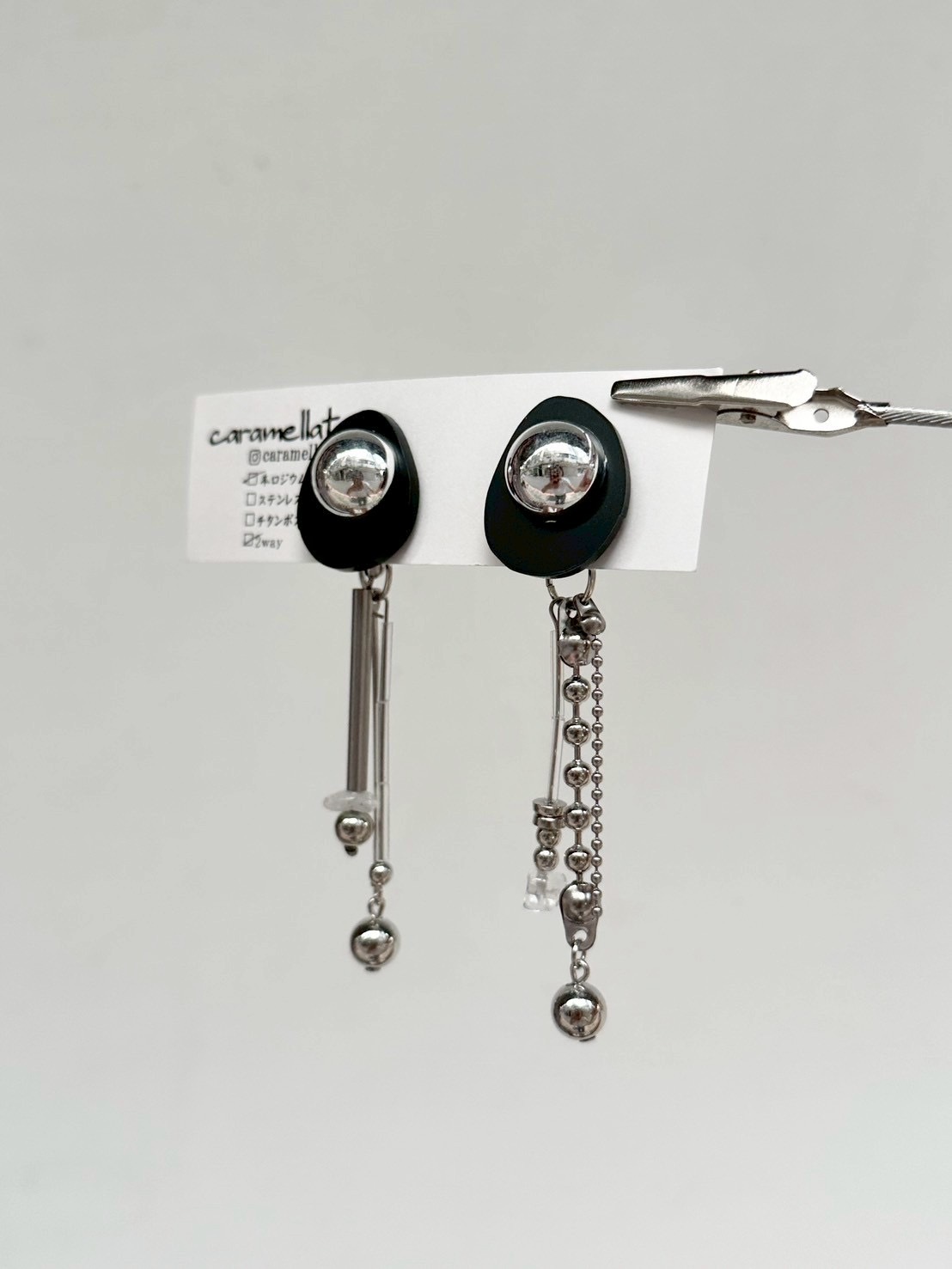 [caramellate] 兩用 | 壓克力耳環 | 耳夾 | NO.98