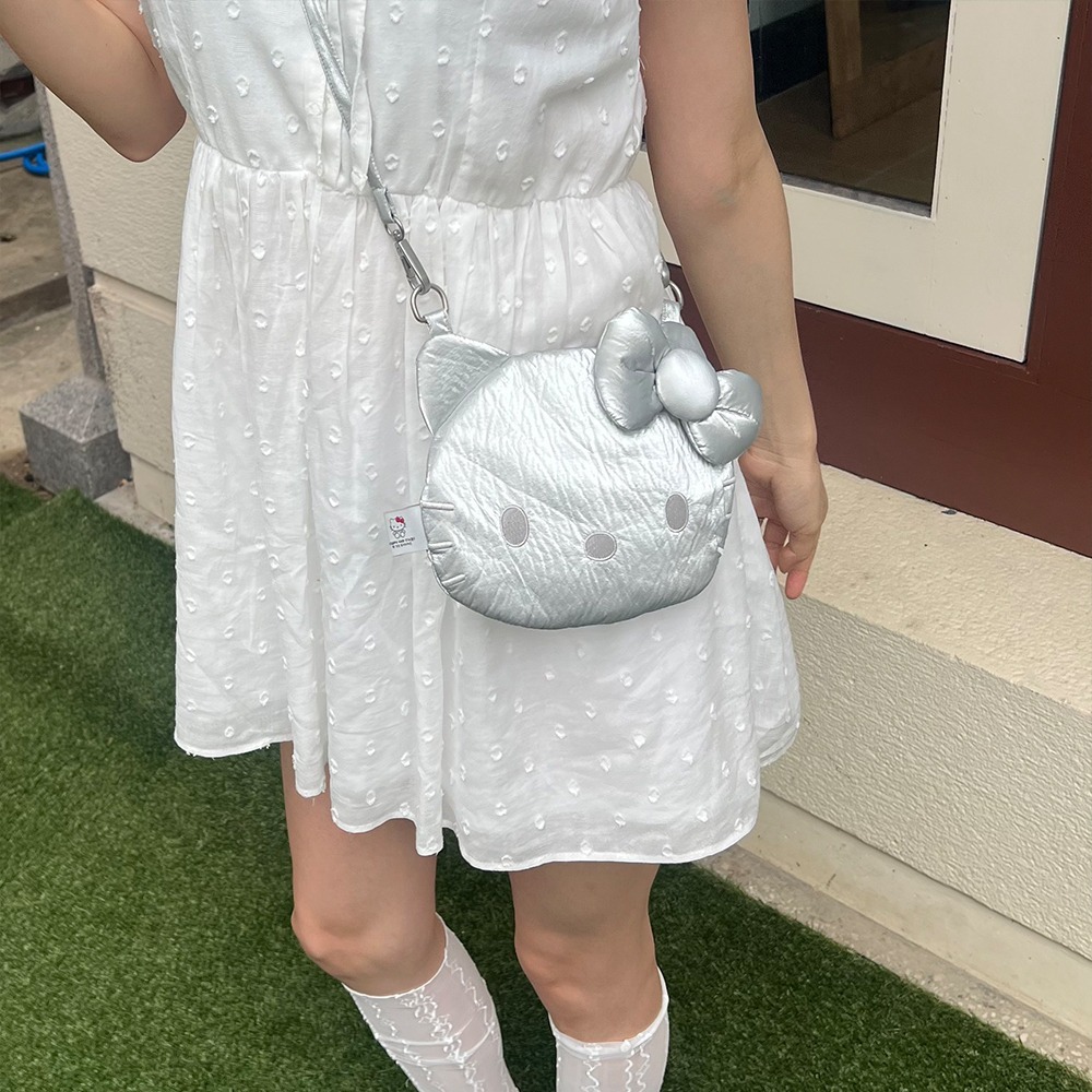 JOSEPH & STACEY Sleek Mini Cross Hello Kitty Silver