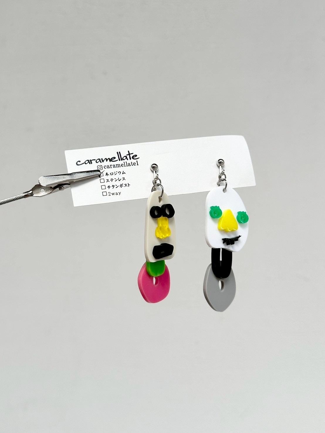 [caramellate] 怪趣表情耳環 | 耳夾 | NO.99