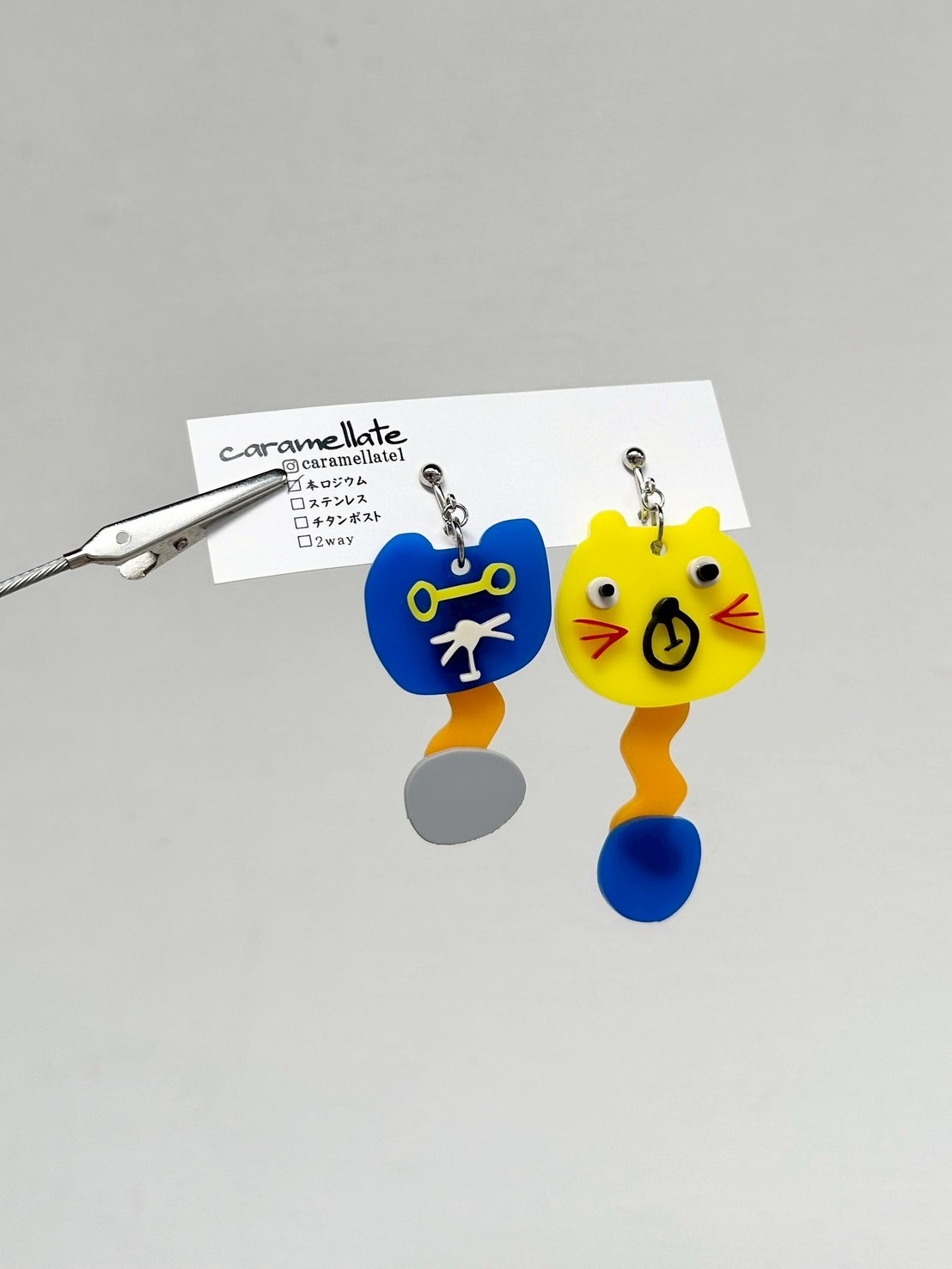 [caramellate] 怪趣表情耳環 | 耳夾 | NO.100