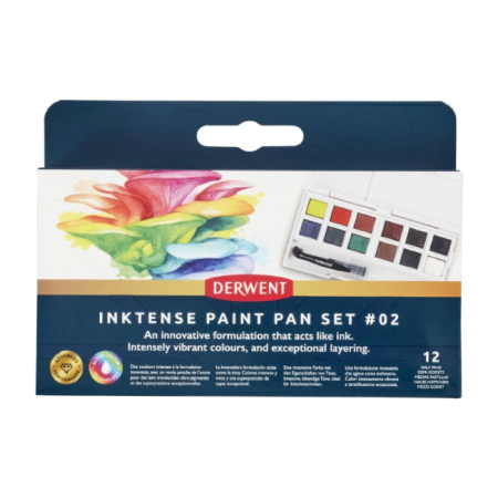 【DERWENT 德爾文】水墨色塊12色旅行盒#02  DW2306244