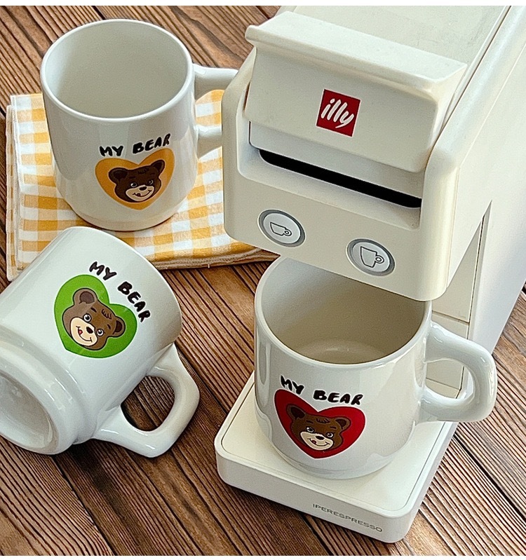 復古甜心小熊馬克杯