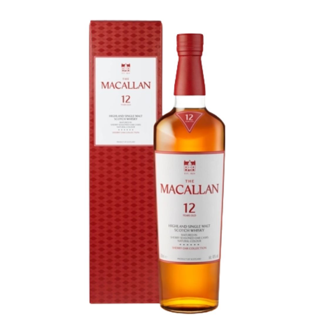 麥卡倫 12年 雪莉桶 單一麥芽威士忌 700mL (2025)