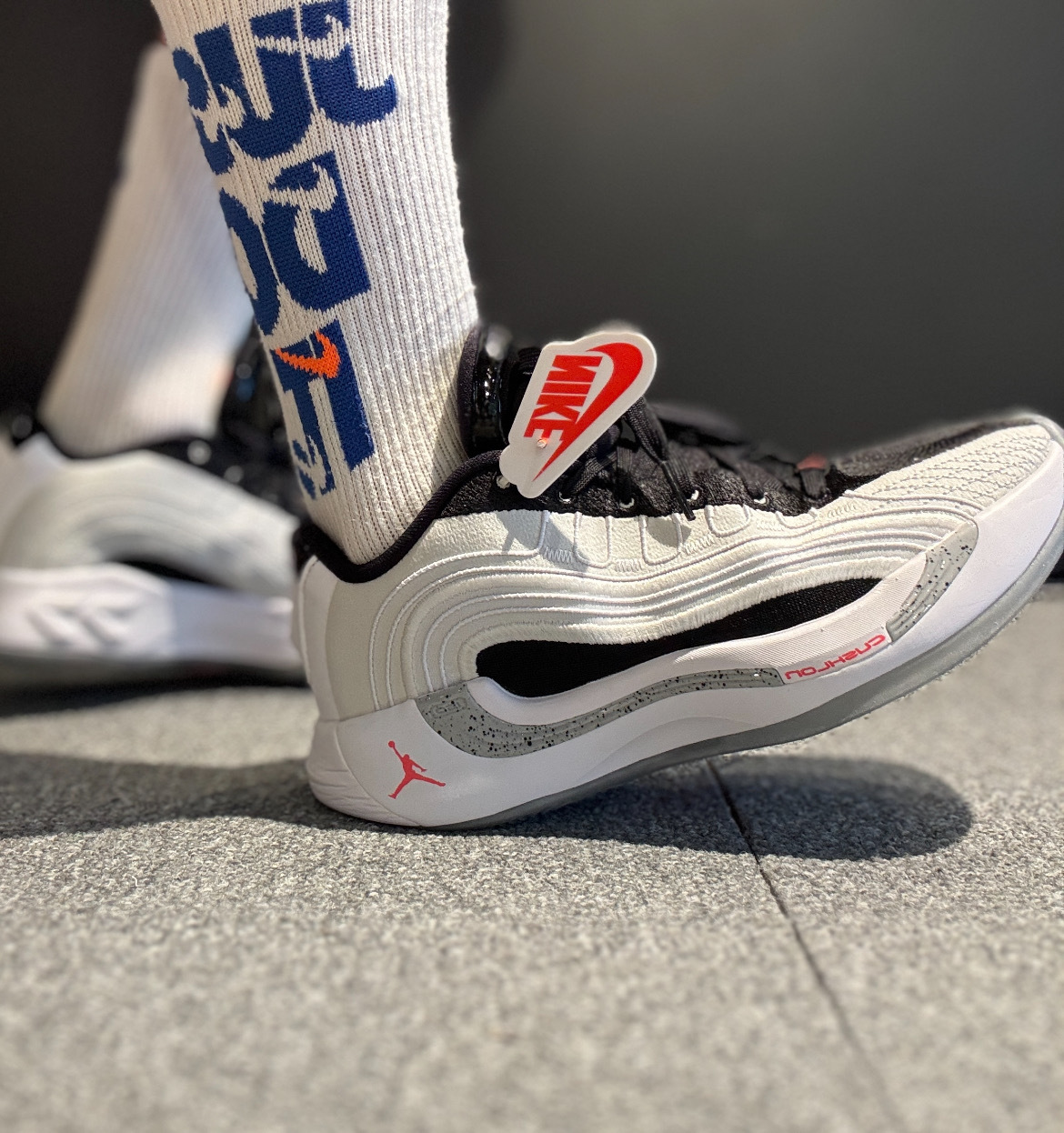男鞋 NIKE JORDAN LUKA 4 PF 'White Cement' 白黑 星星 愛心 緩震 氣墊 運動 籃球鞋【HF0824-101】
