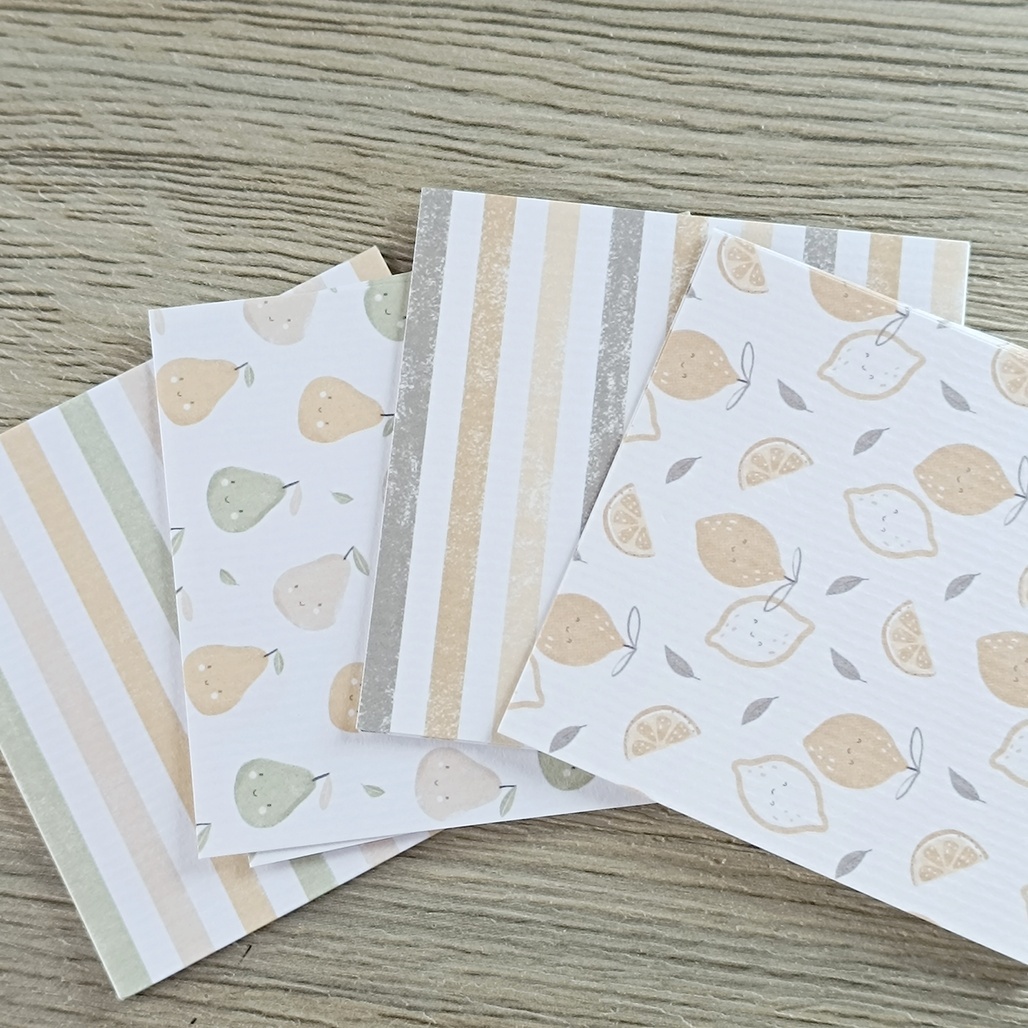 文具患者．檸梨日和 便箋 / 素材紙