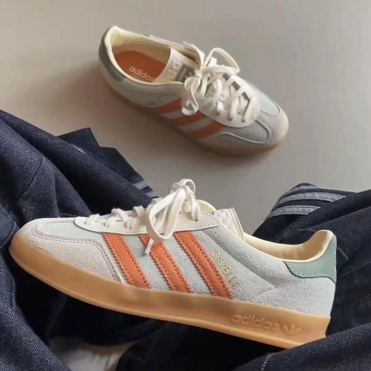 ADIDAS ORIGINALS GAZELLE INDOOR 橘子汽水 復古 休閒鞋 愛迪達 JQ0011
