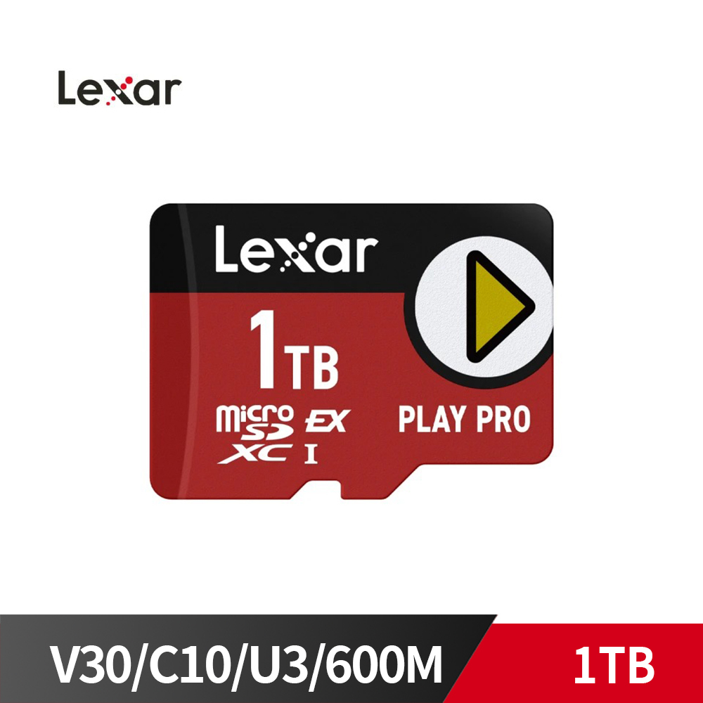 Lexar 雷克沙 1TB PLAY PRO microSD Express 超高速記憶卡 Switch 2 專用