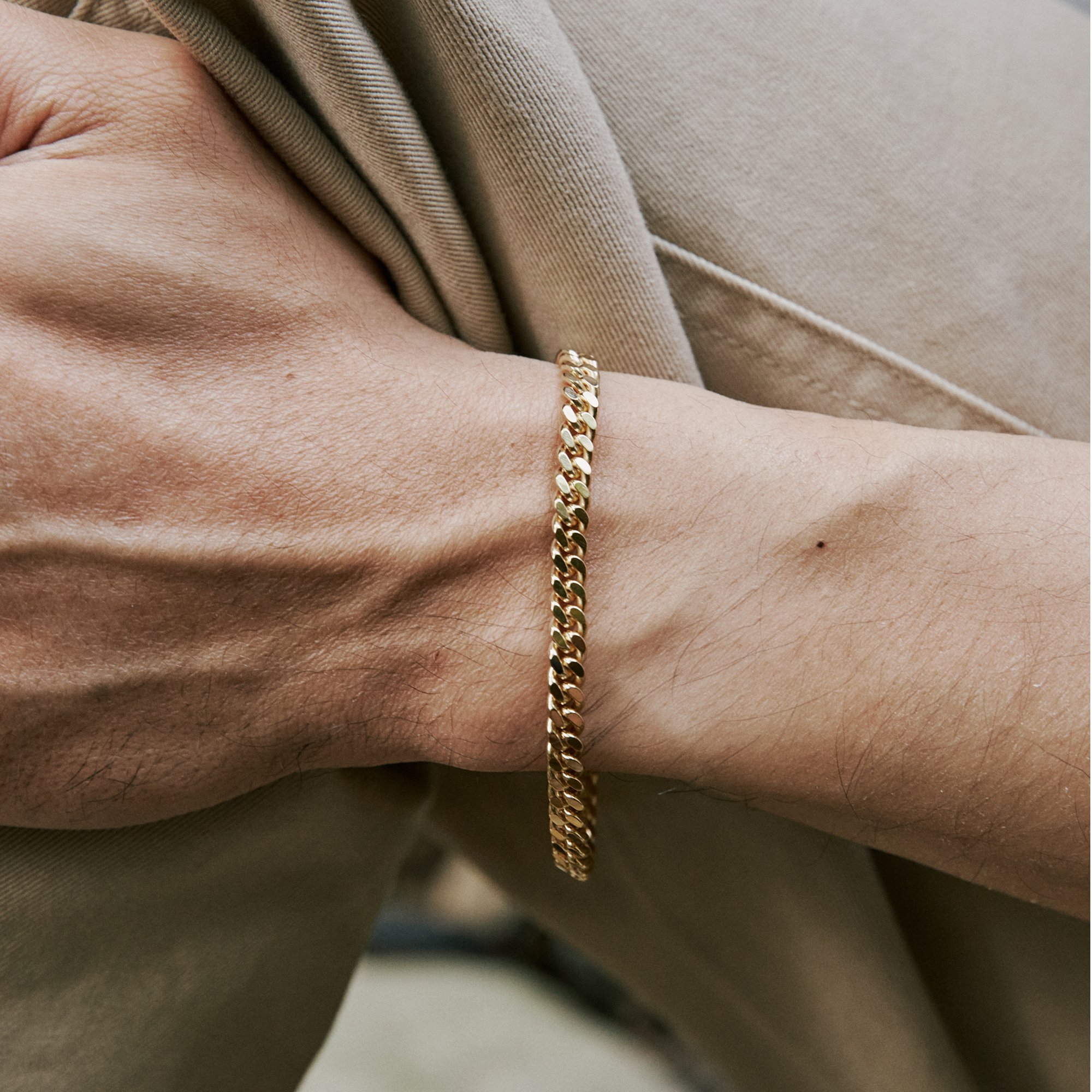 Tom Wood｜Curb Bracelet L Gold
