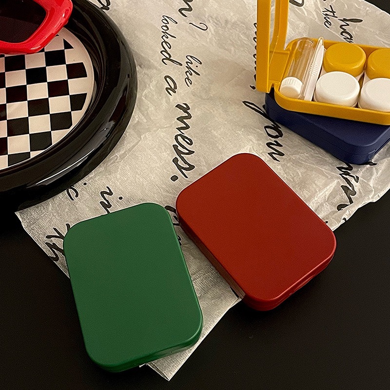 美式經典復古色隱形眼鏡盒