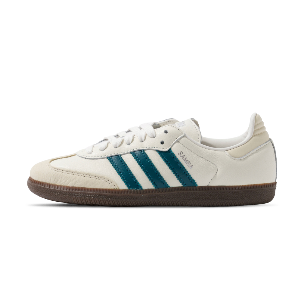 Adidas Samba OG W 女鞋 米白綠色 麂皮 復古 運動 休閒 情侶鞋 德訓鞋 愛迪達 休閒鞋 IG1963