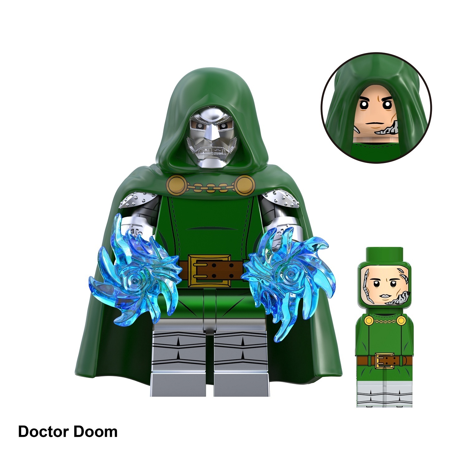 The Fantastic Four Doctor Doom Custom Minifigures Minifigs Fit Lego TV6214 TV1115