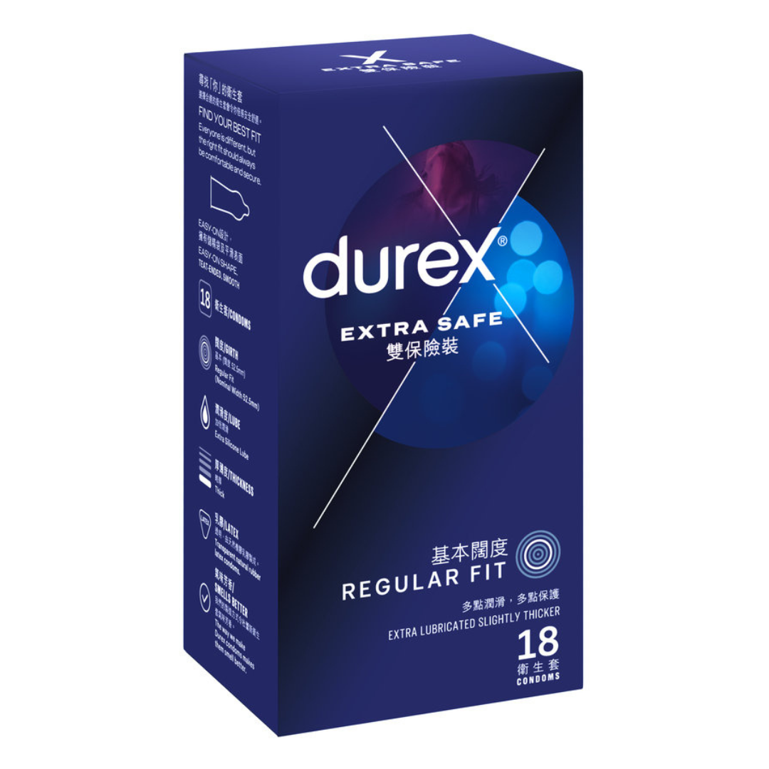 Durex 杜蕾斯 雙保險裝 乳膠安全套 18 片裝