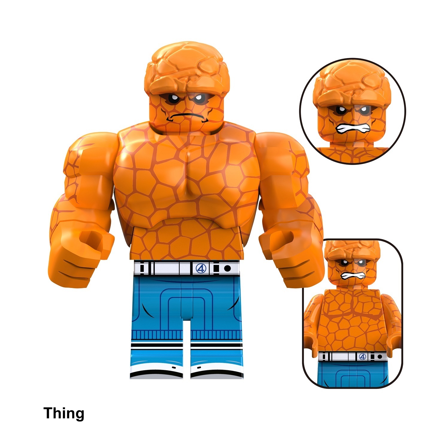 The Fantastic Four Thing Custom Minifigures Minifigs Fit Lego TV6214 TV1116