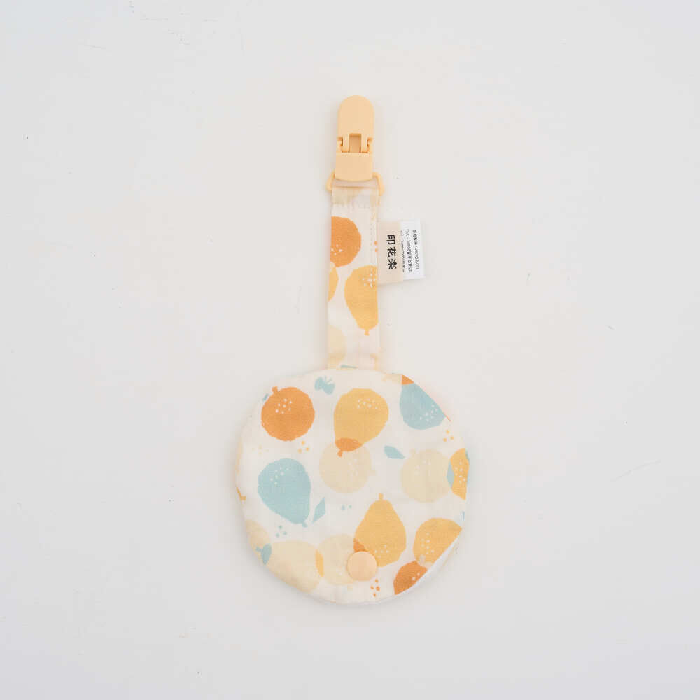 Fabric Pacifier Clip/Pomelo & Orange/Vitamin