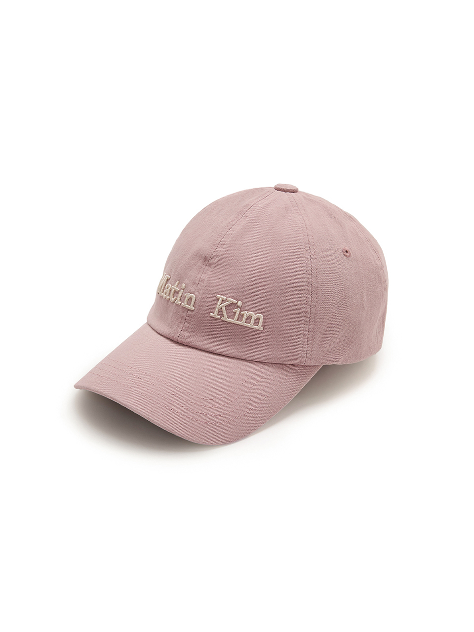 MATIN做舊LOGO刺繡棒球帽 煙燻粉