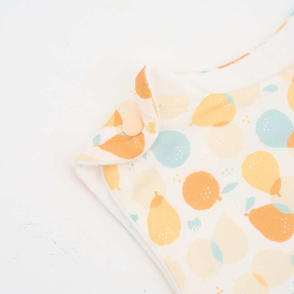 印花樂寶寶防踢被-雙肩釦/寶柚桔利/活力黃綠