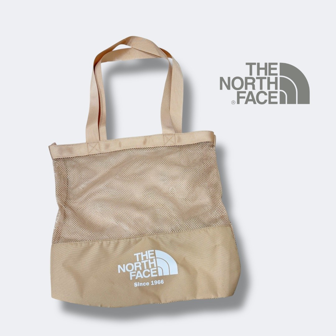韓國 THE NORTH FACE 白標限定 LOGO 網布 購物袋