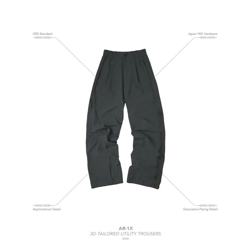 GOOPiMADE] “AR-1X” 3D-Tailored Utility Trousers