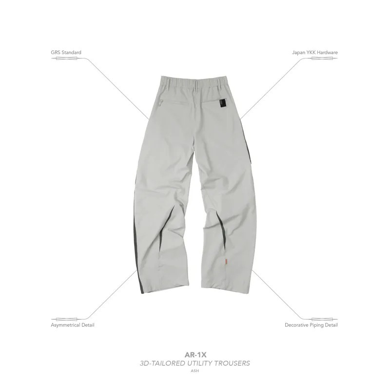 “AR-1X“ 3D-Tailored Utility Pants SHADOW GOOPiMADE] “AR-1X” 3D-Tailored Utility Trousers