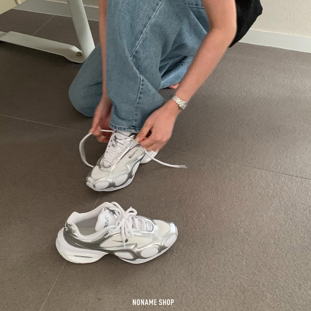 NIKE AIR MAX MUSE KARINA同款 柳智敏 Y2K 科技銀 復古 增高 老爹鞋 (女款)