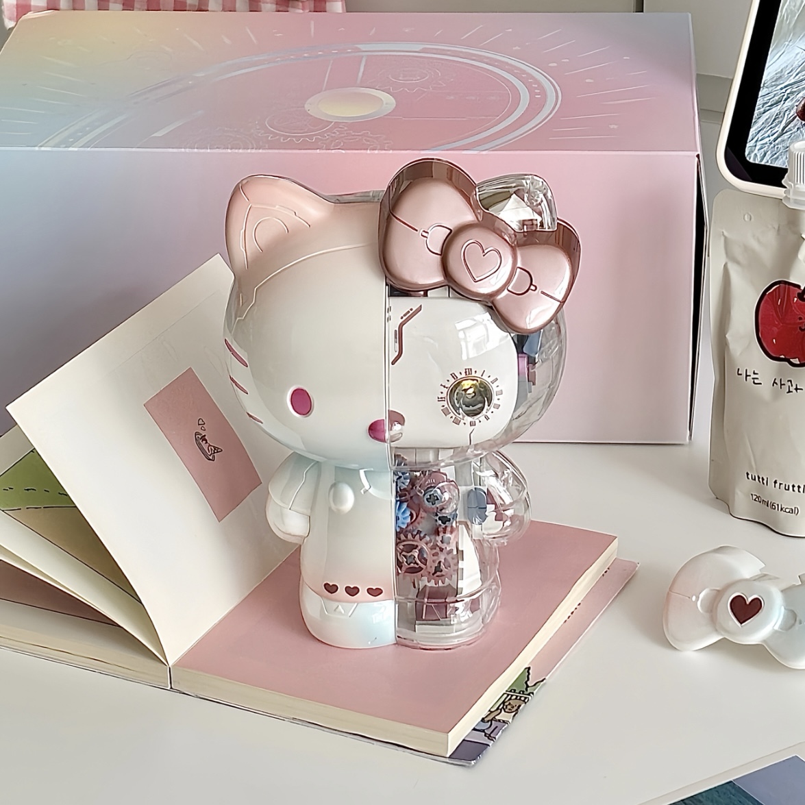 TOP TOY x SANRIO HELLO KITTY 幻彩琉璃 公仔 積木 DIY 凱蒂貓 裝飾品