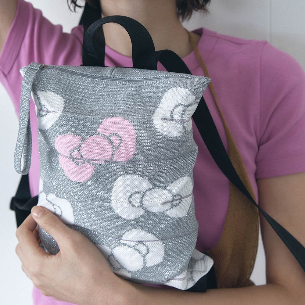 JOSEPH & STACEY X Sanrio LUCKY PLEATS KNIT BACKPACK XS