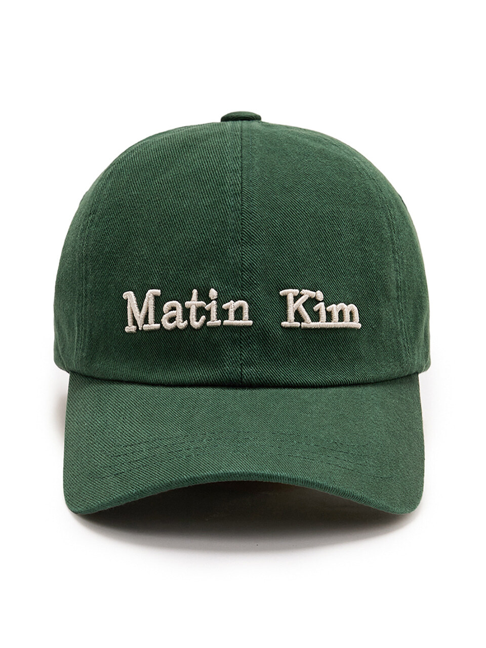 MATIN做舊LOGO刺繡棒球帽 綠色