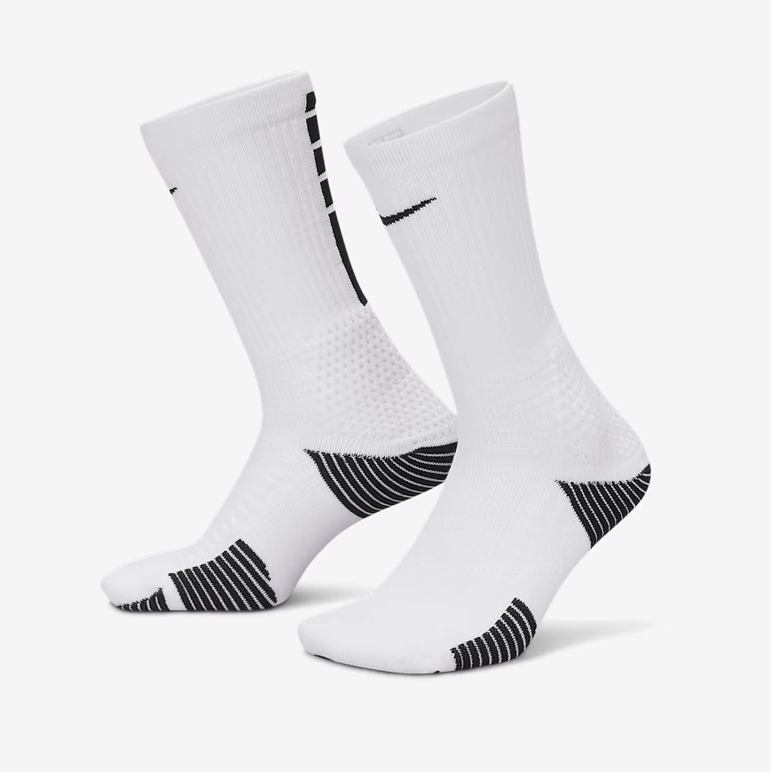 NIKE UNICORN ELITE 2.0 ADV  Cushioned Crew Socks 白黑 刺繡 支撐 健身 運動 長襪 中筒襪【HM0285-100】