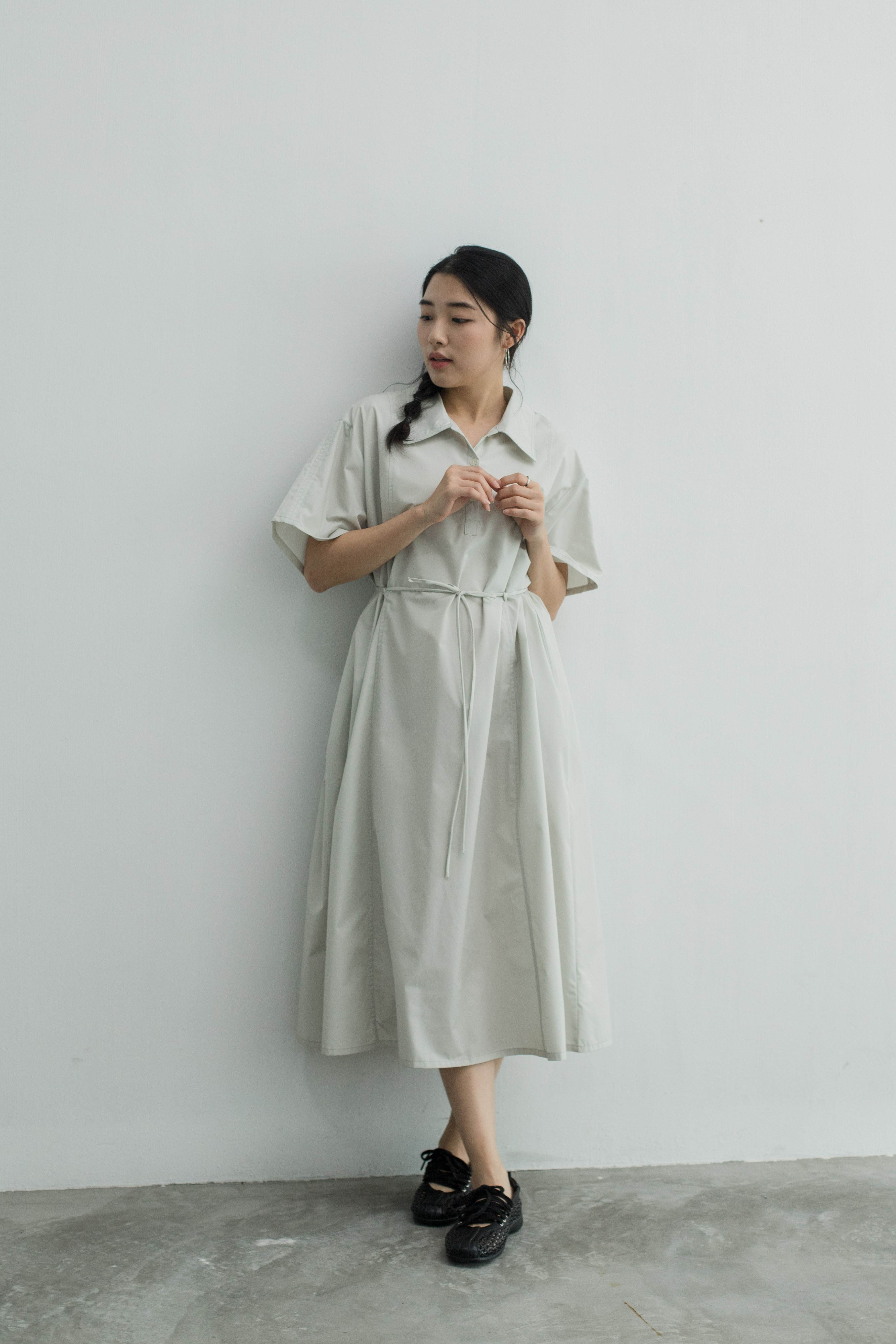 Miya Shirt Dress Grey -2457DLGRY