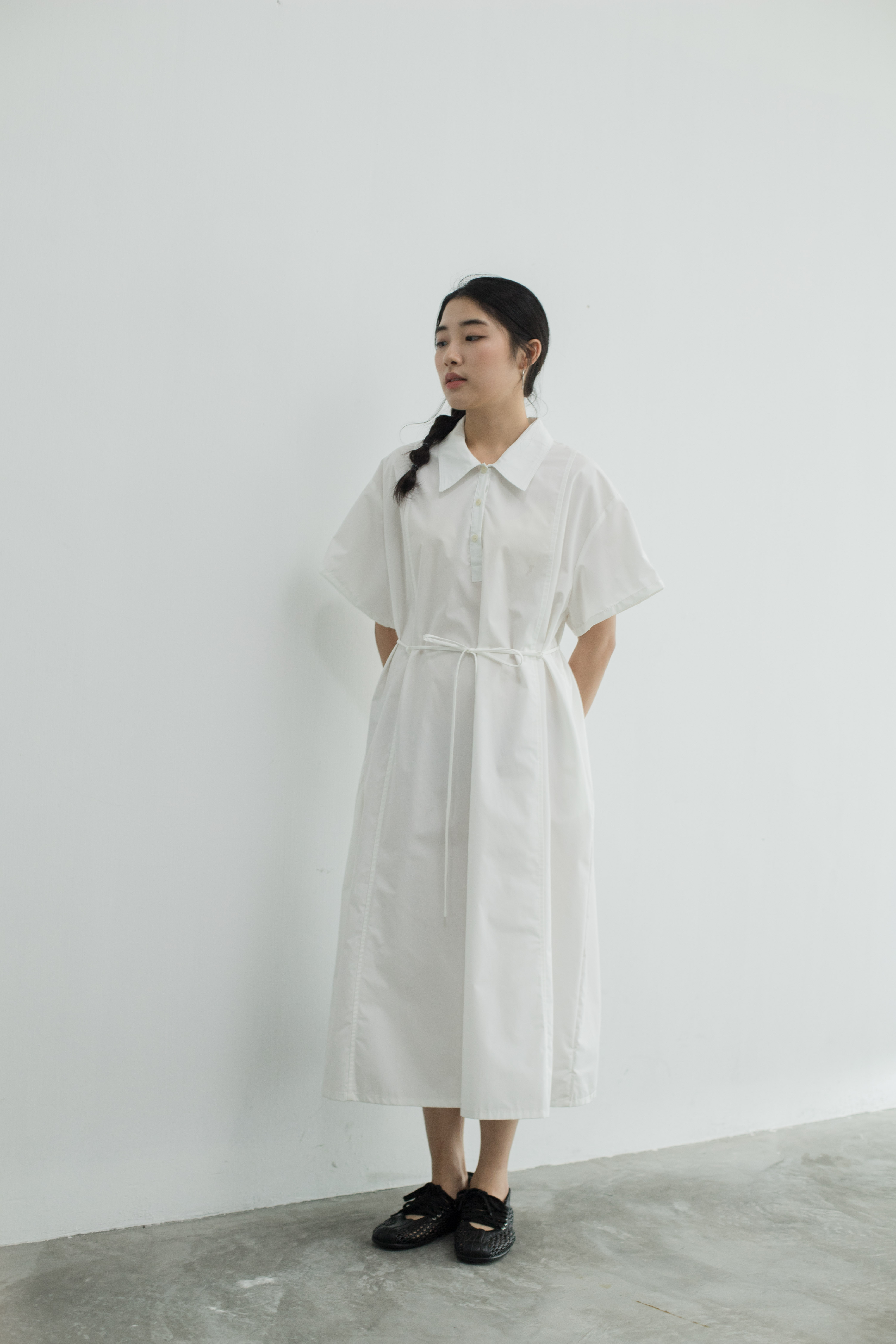 Miya Shirt Dress White -2457DLWHI