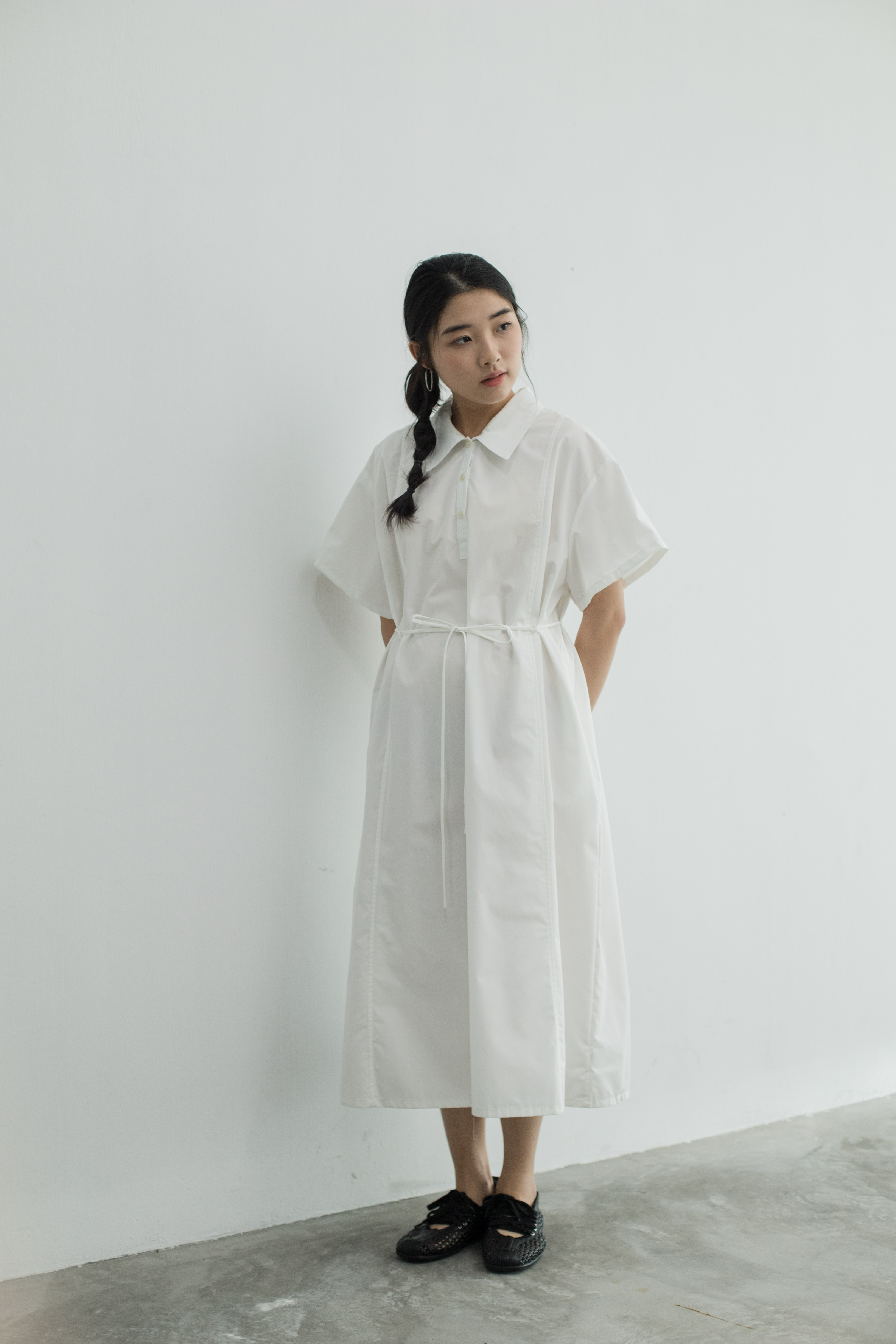 Miya Shirt Dress White -2457DLWHI