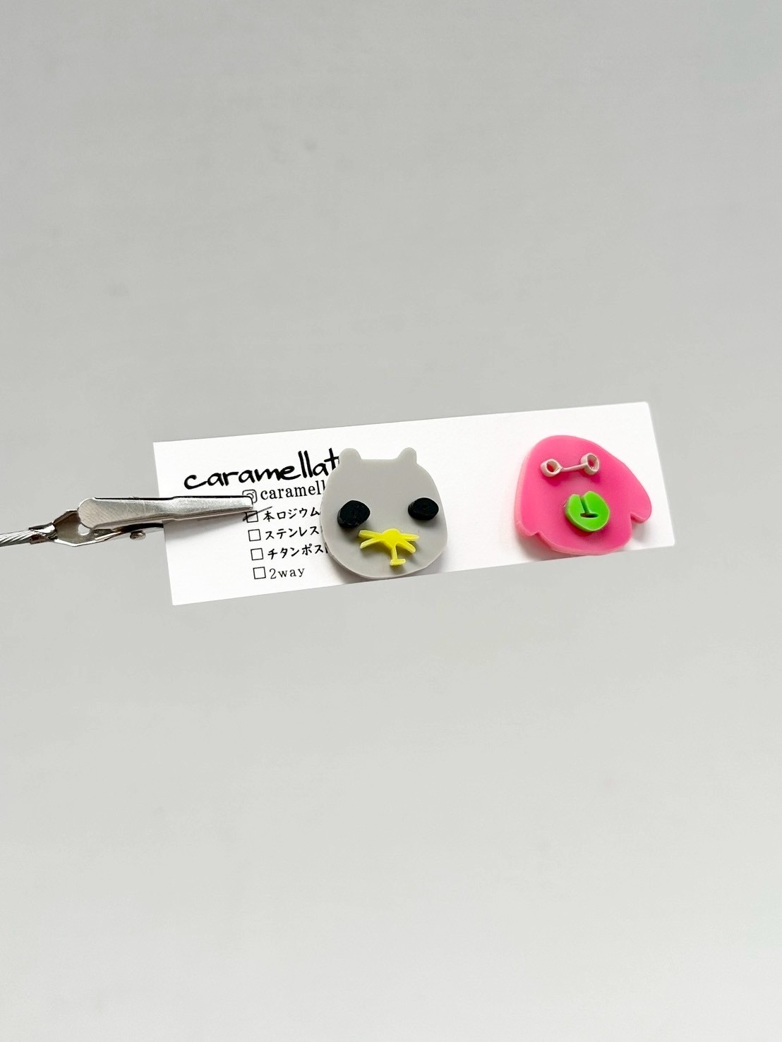 [caramellate] 怪趣表情耳環 | 耳夾 | NO.103