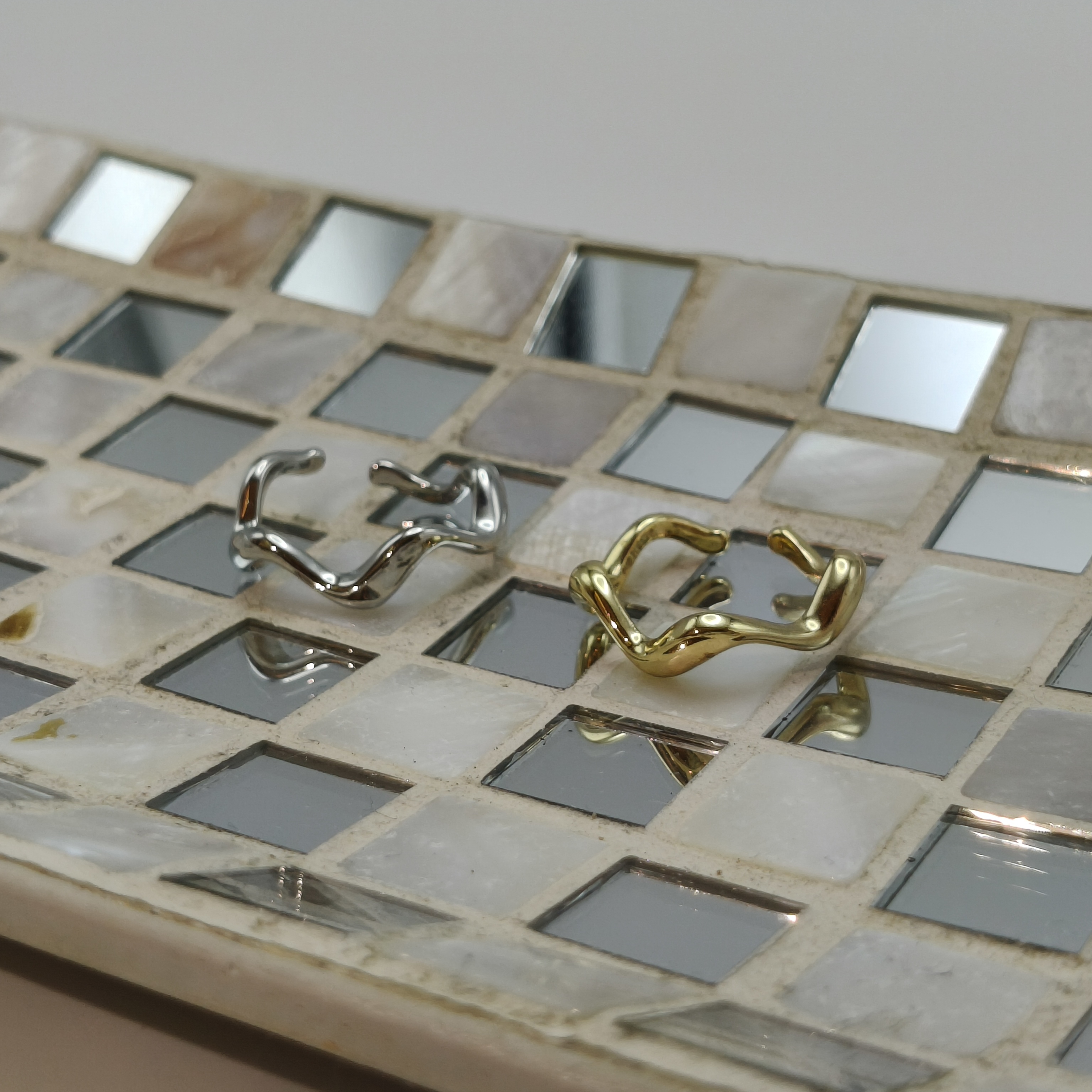 個性波浪_開口戒