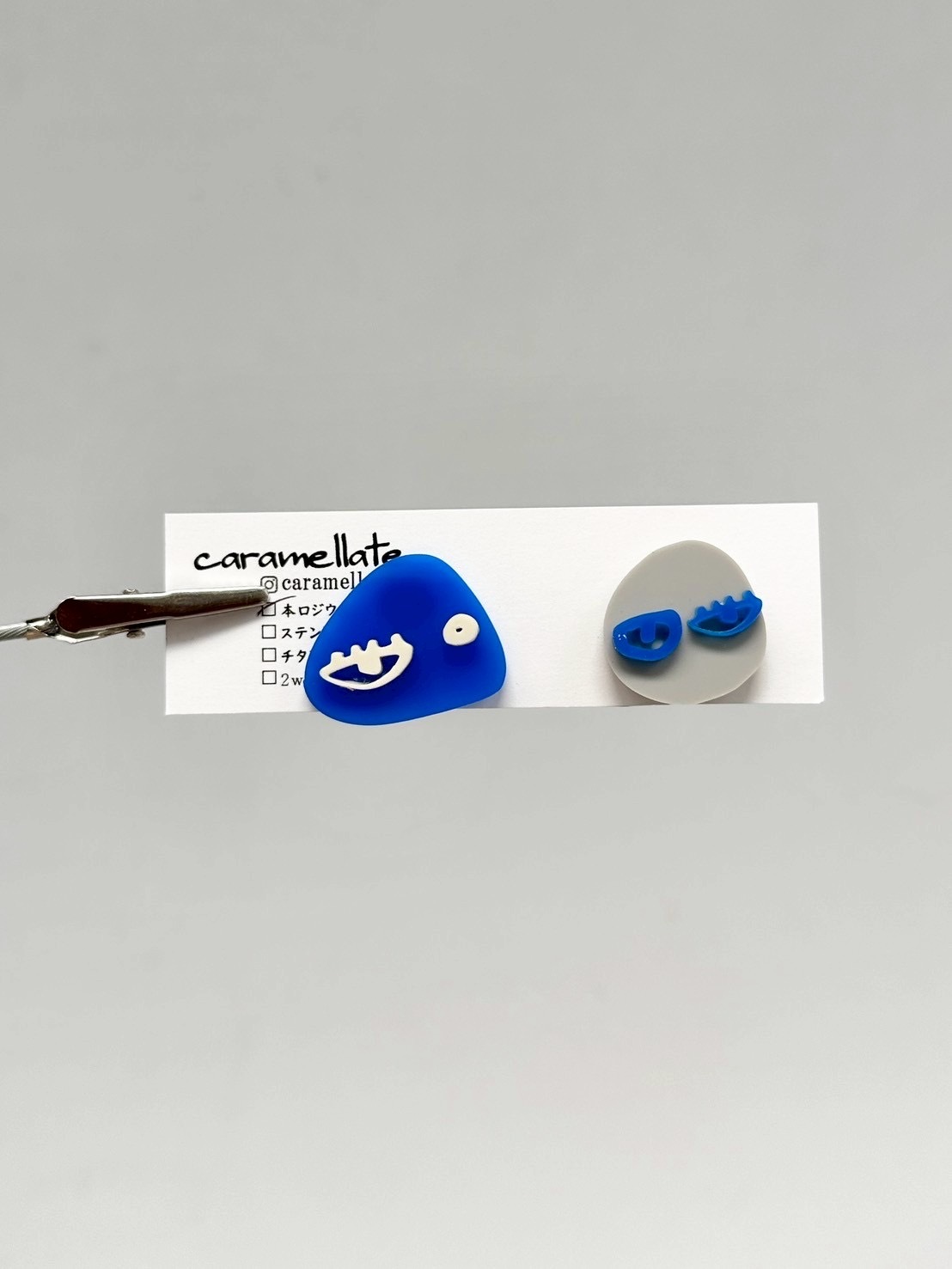[caramellate] 怪趣表情耳環 | 耳夾 | NO.105