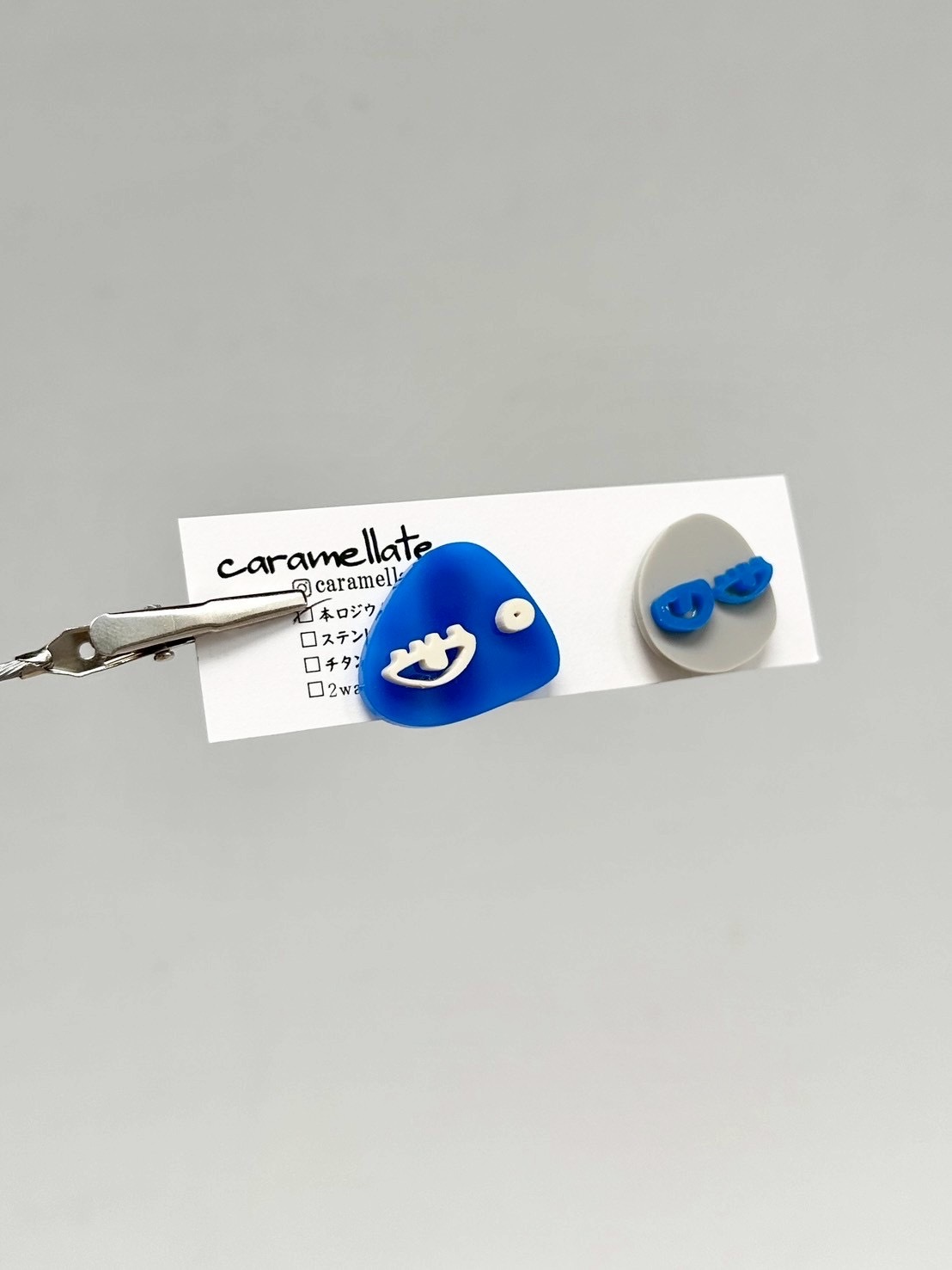 [caramellate] 怪趣表情耳環 | 耳夾 | NO.105