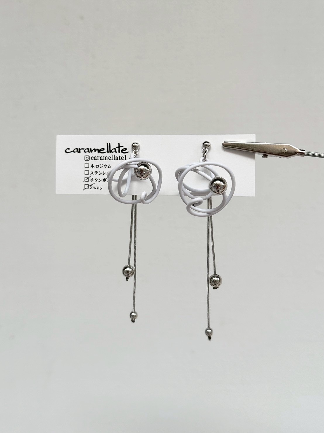 [caramellate] 兩用 | 電線耳環 | 耳針 | NO.106