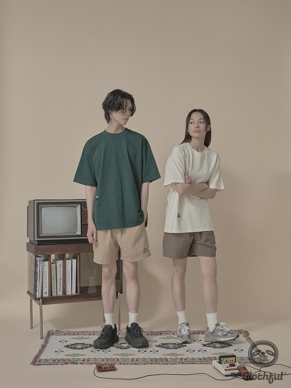 硅膠標防潑水尼龍短褲(12色)