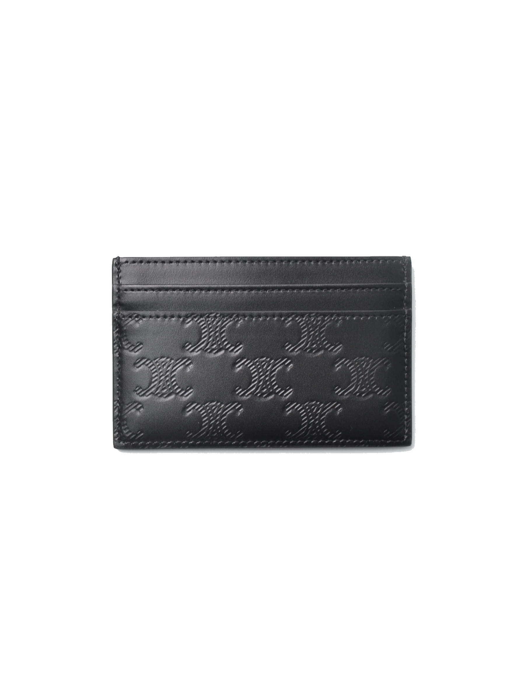 CELINE MEDIUM CARD HOLDER IN Calfskin with triomphe embossed 小牛皮卡夾【10N763FQD.38SI】