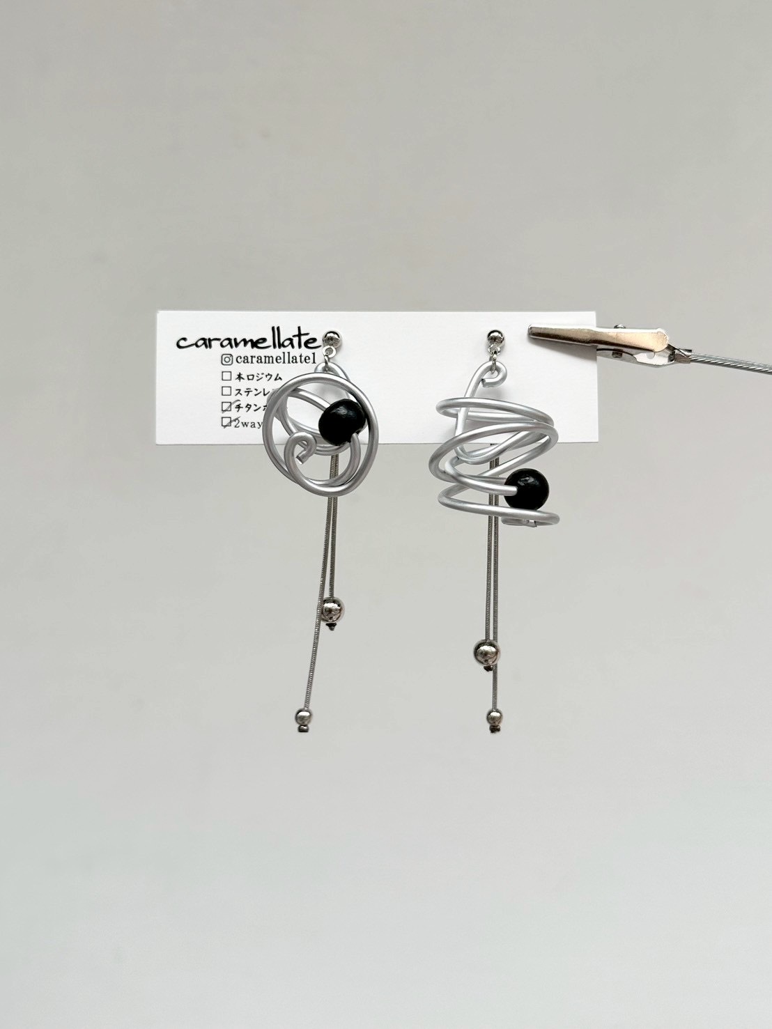 [caramellate] 兩用 | 電線耳環 | 耳針 | NO.107
