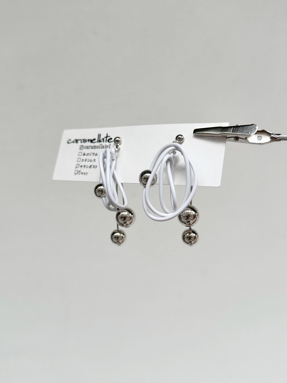 [caramellate] 兩用 | 電線耳環 | 耳針 | NO.110