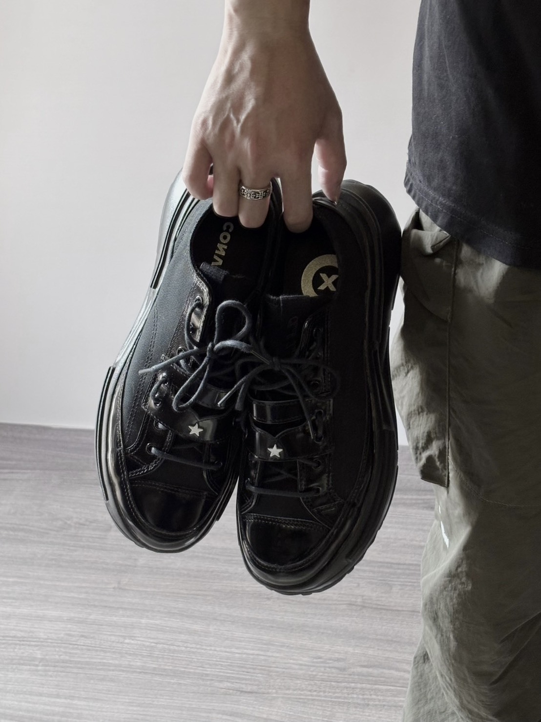 CONVERSE RUN STAR LEGACY CX OX  全黑 厚底鞋