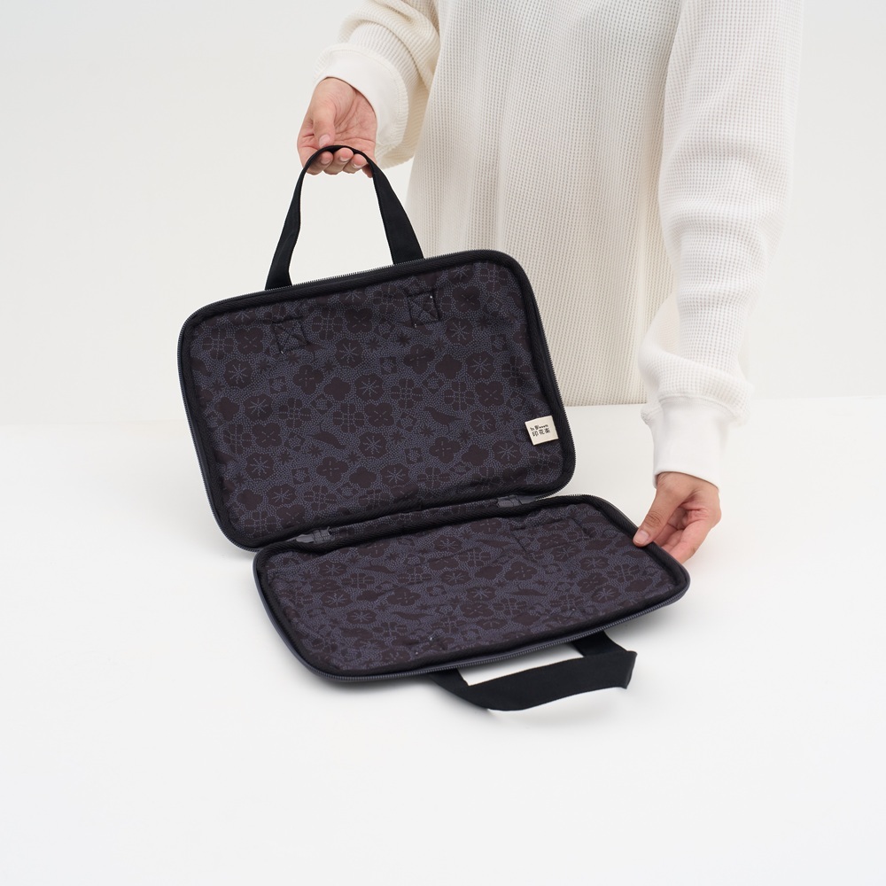 印花樂11吋iPad收納包-手提款/"I"系列/深邃黑