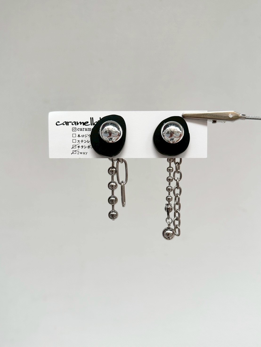[caramellate] 兩用 | 電線耳環 | 耳針 | NO.112