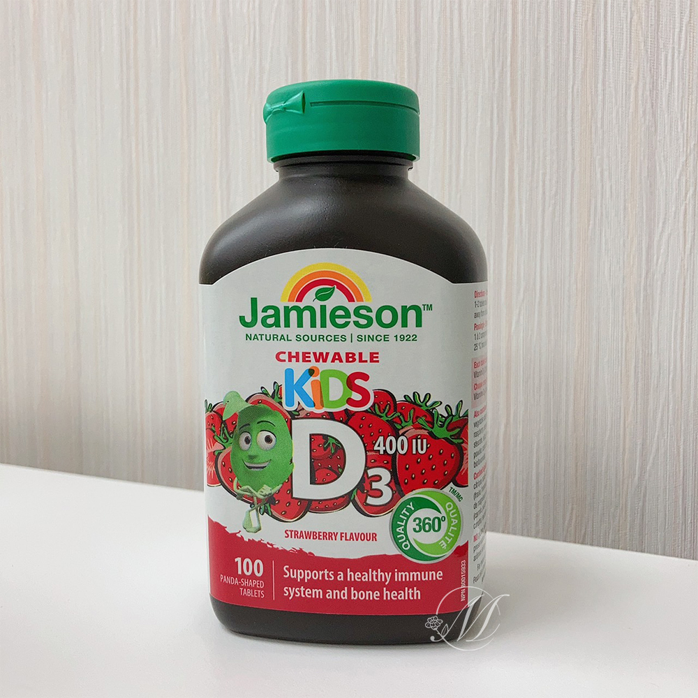 (預購商品) 加拿大  Jamieson 兒童草莓維他命D3 400IU
