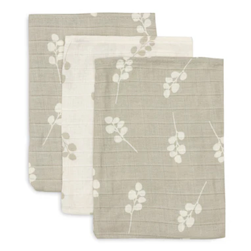 荷蘭Jollein 洗澡巾-Twig Olive Green