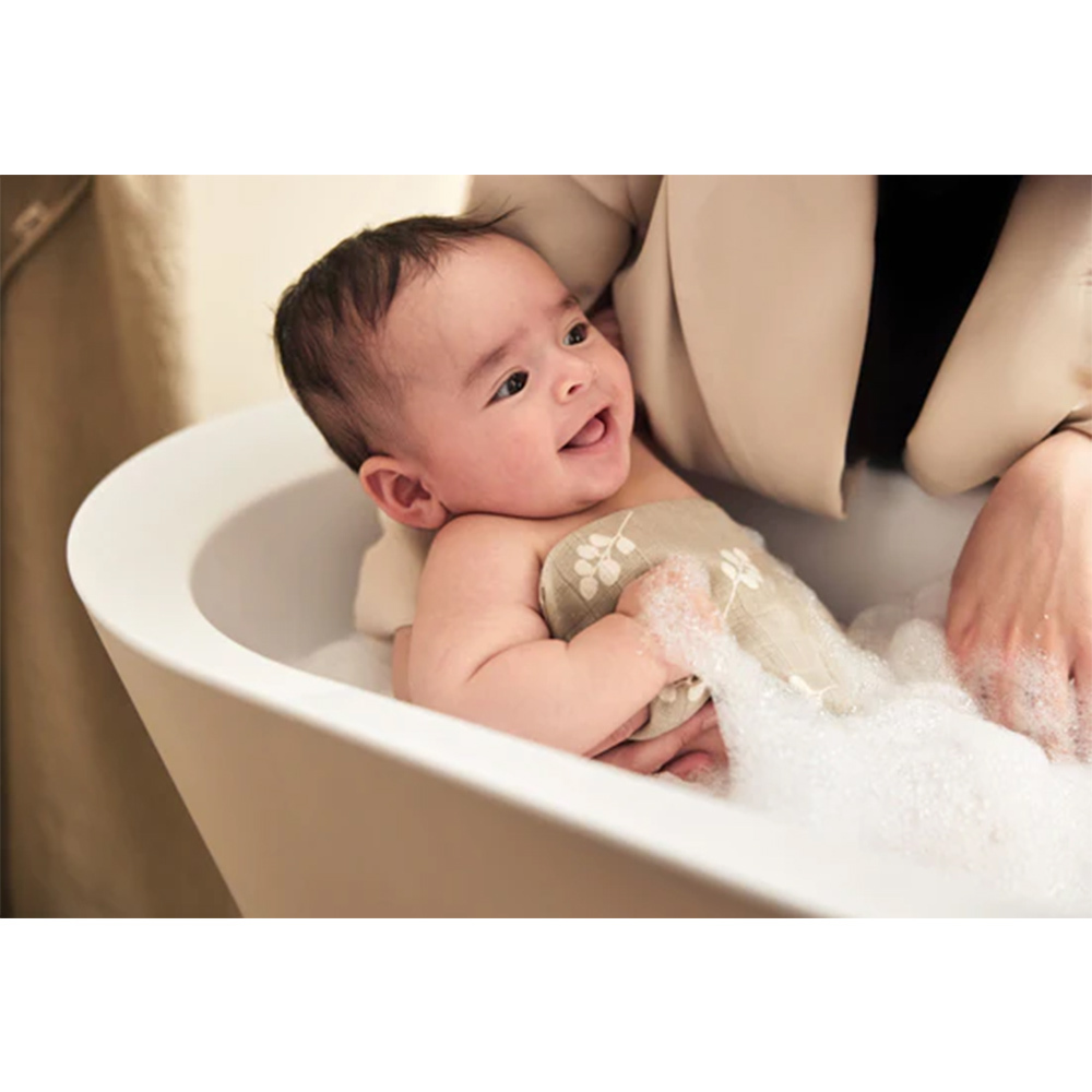 荷蘭Jollein 洗澡巾-Twig Olive Green