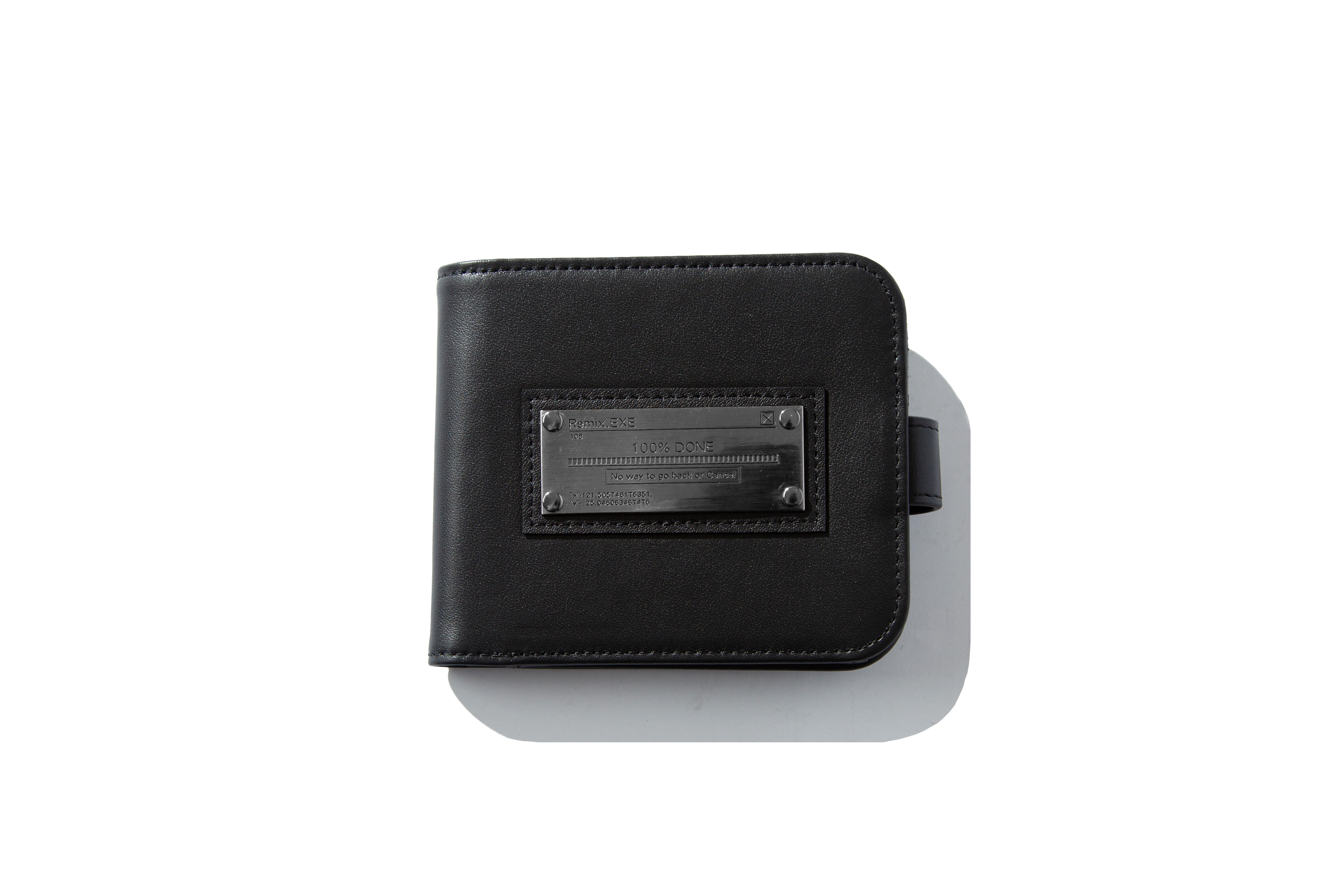 REMIX "Remix Iron Tag Zipped Wallet" (Black)