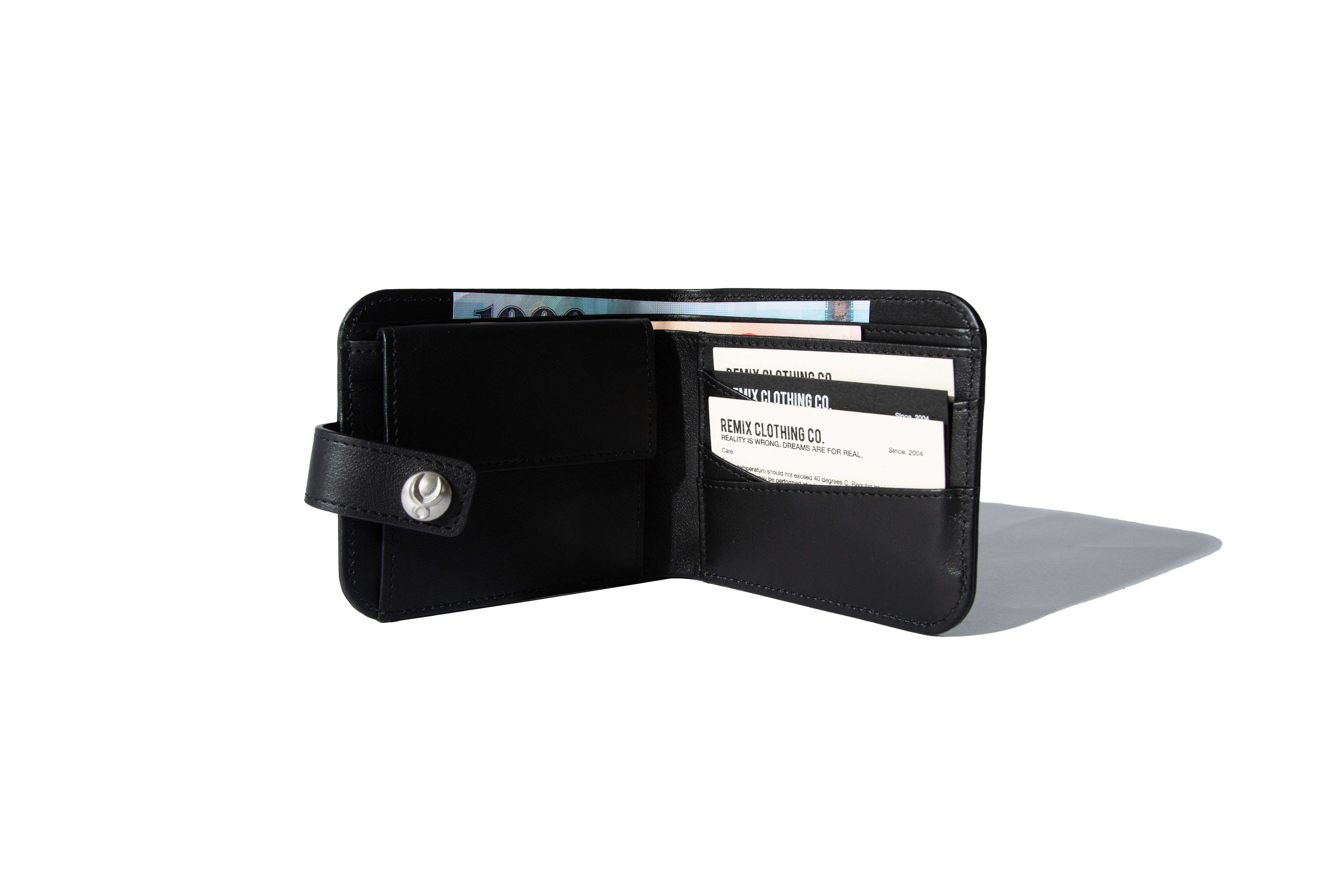 REMIX "Remix Iron Tag Zipped Wallet" (Black)